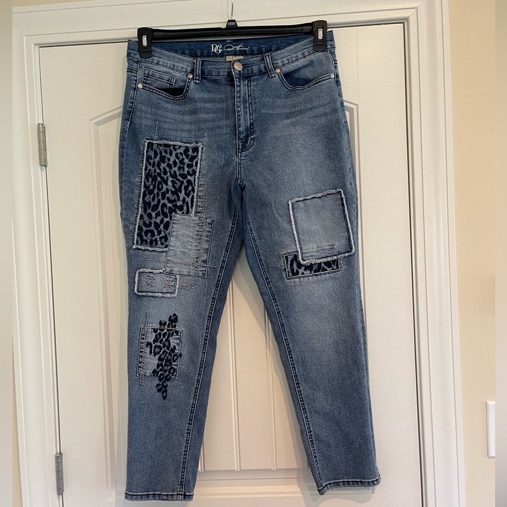 DG2 by Diane Gilman patchwork jeans